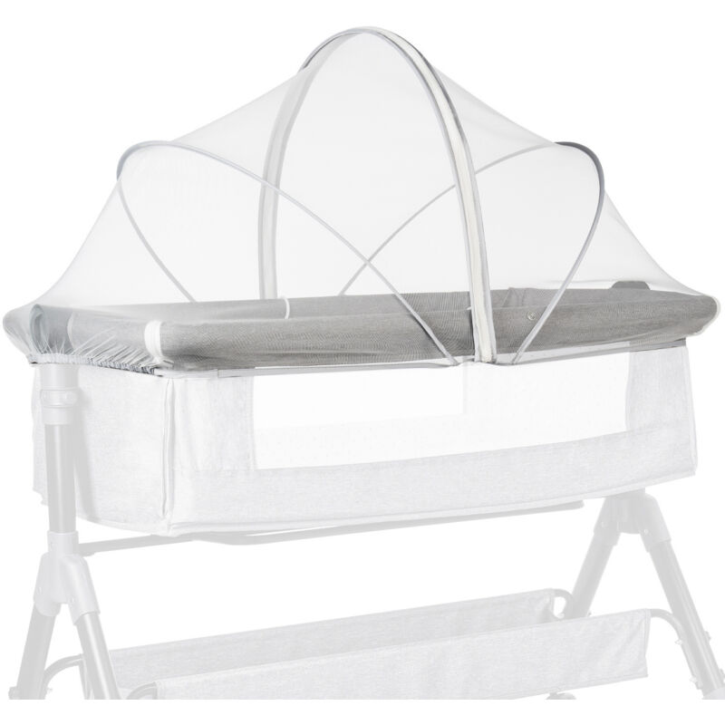 Moustiquaire pour berceau cododo, pour nacelle, berceau cododo, lit de chevet, dimensions du lit : Blanc 55 cm x 100 cm (moustiquaires uniquement)