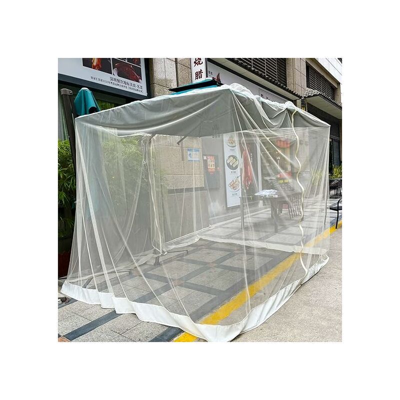 Moustiquaire pour parasol de terrasse de 7,5 à 11 pieds/300 x 230, écran de parapluie en maille de polyester, moustiquaire universelle pour parapluie