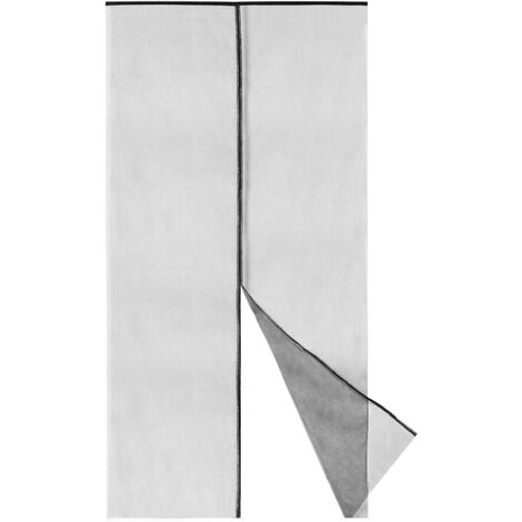Moustiquaire pour porte 120 x 240 cm – Maille synthétique semi-transparente – Installation facile avec fermeture magnétique – Primematik - MAX 120 X