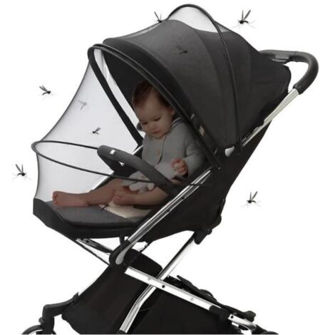 Moustiquaire Poussette Universelle Moustiquaire Landau Bebe Moustiquaire Poussette avec Fermeture éclair