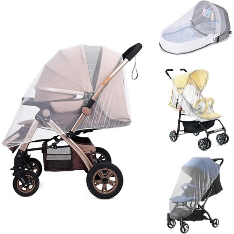 moustiquaire Poussette,moustiquaire Bebe,auto-sige, Lit Parapluie, Protection Anti-insectes Pour Bbs,tissu  Mailles Rsistante,lavable