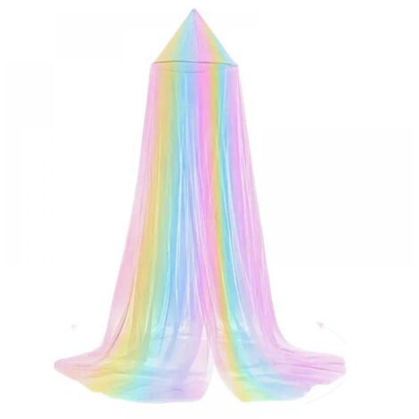 Moustiquaire Rainbow Dome pour porte simple –mailles fines –Lits adaptés à toutes les tailles