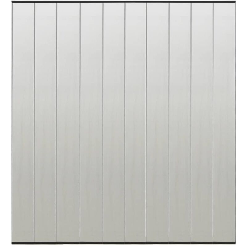 Vidaxl - Moustiquaire de porte rideau en maille 10 pcs Noir 240x240 cm