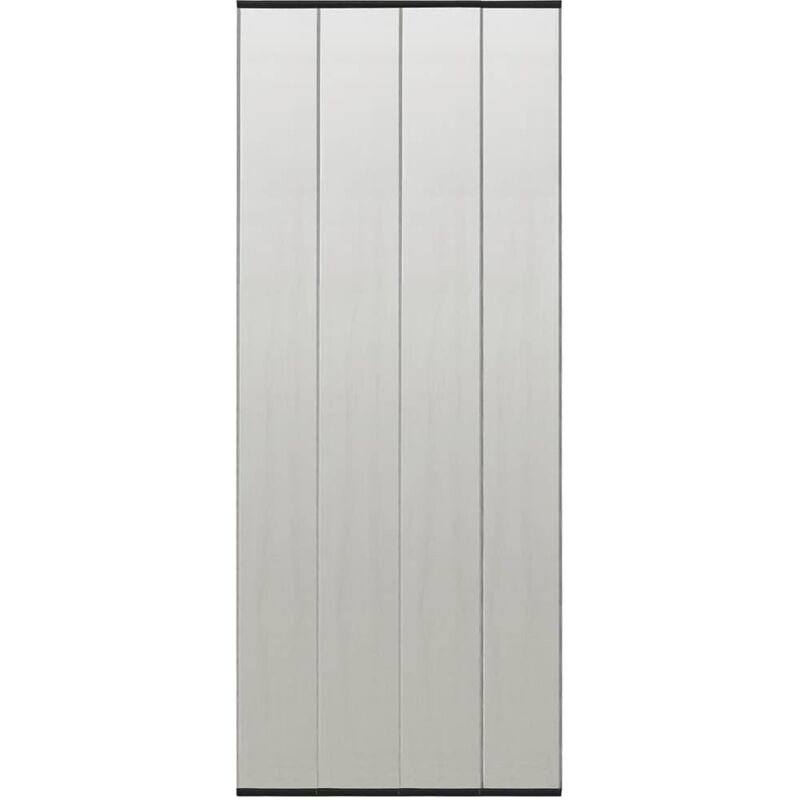 Moustiquaire avec rideau en maille noir 100x220 cm polyester - Vidaxl