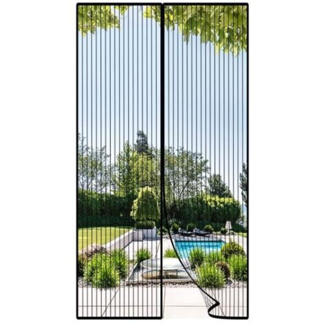 Moustiquaire - Sans spécification - 80 x 200 cm - Magnétique - Fixation auto-agrippante - Ajustable