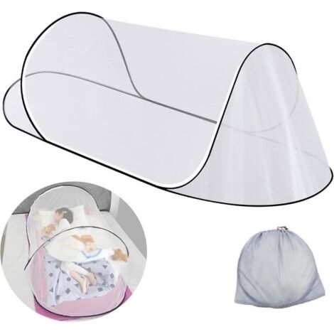Moustiquaire simple pliable, pas besoin d'installer, anti-moustiques, adaptée aux voyages, au camping, aux dortoirs
