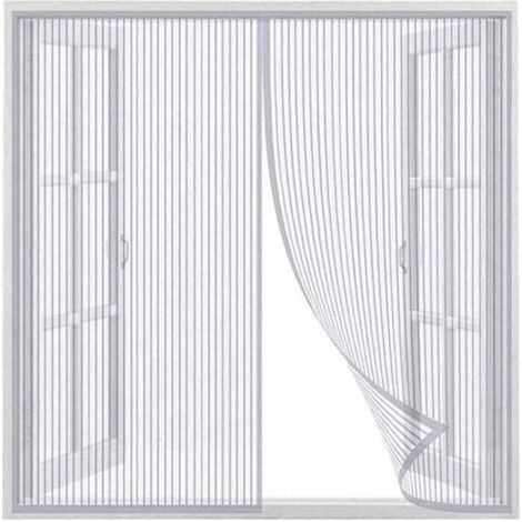 Moustiquaire Transparente Universelle pour Fenêtre 100x150cm, Moustiquaire Magnétique Maille , pour Porte Rideau de Balcon