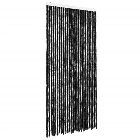 Moustiquaire，Rideau anti-moustique anthracite 118x220 cm chenille CFW91746