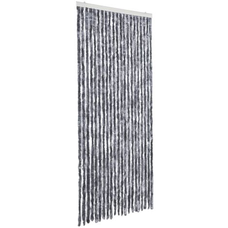 Moustiquaire，Rideau anti-moustique Argenté 90x220 cm Chenille CFW14269