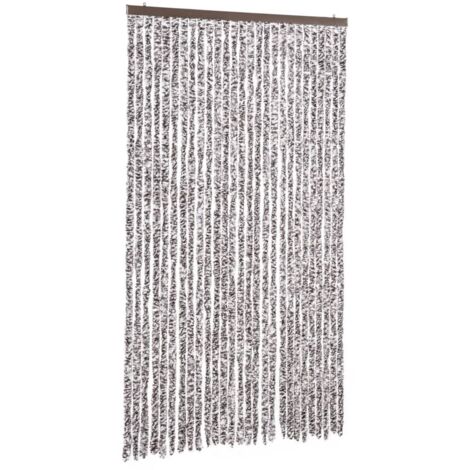 Moustiquaire，Rideau anti-moustique marron et beige 118x220 cm chenille CFW72570