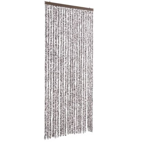 Moustiquaire，Rideau anti-moustique Marron et beige 90 x 220 cm Chenille CFW95856