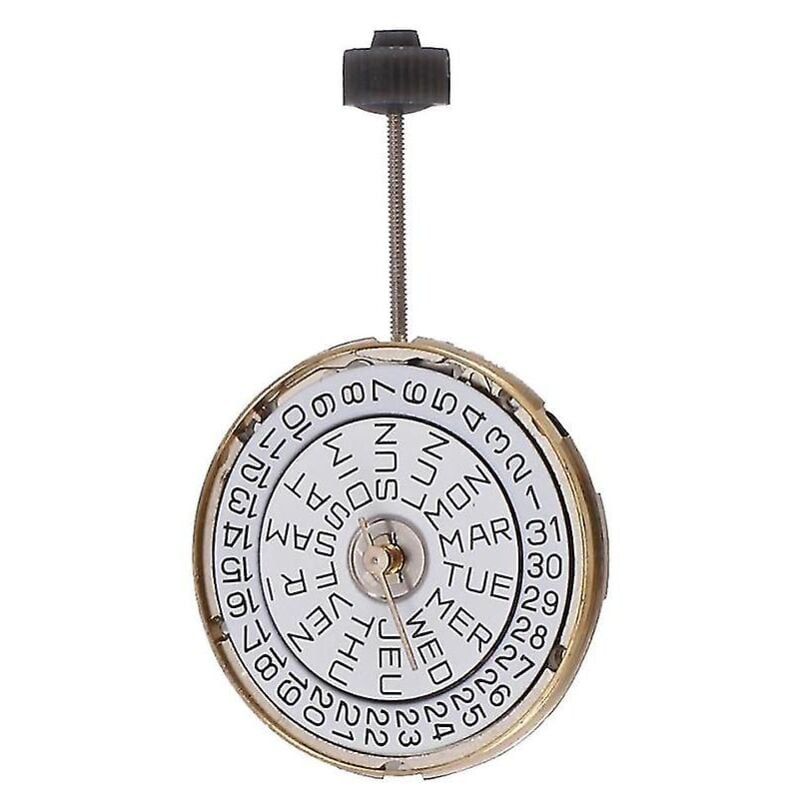 Fei Yu - Mouvement de montre 7022 Mouvement à quartz Double calendrier Remplace 956.412 Accessoires de montre à trois broches