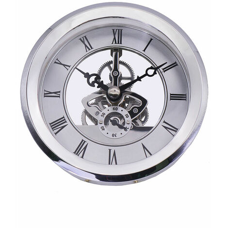 Mouvement d'horloge à engrenages en métal incrusté d'argent transparent de haute qualité de 103 mm de diamètre Cisea