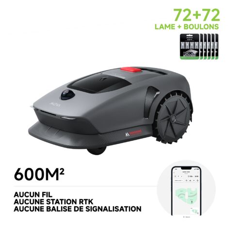 MOVA 600 Kit Rasenmäher Roboter mit 72 Ersatzmessern und 3D-LiDAR