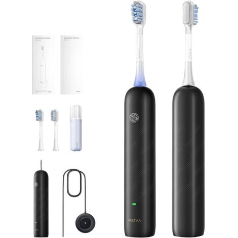 MOVA Fresh Pro – Brosse à dents électrique 3D Clean avec application, Noir