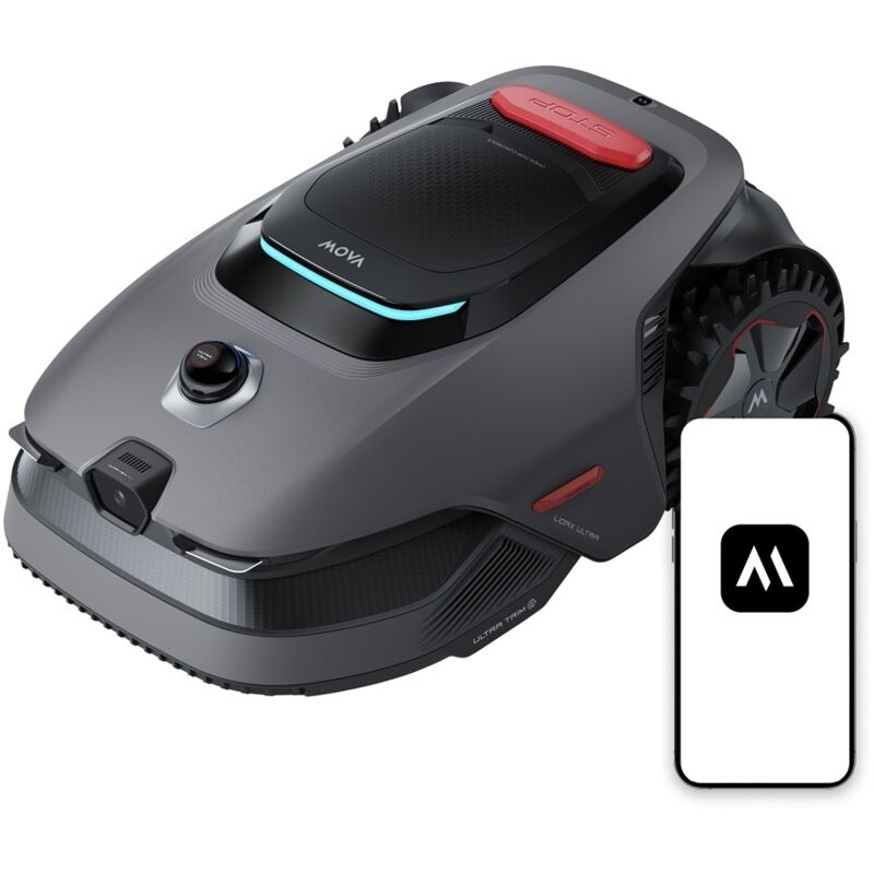 Dreame LiDAX Ultra 1200 Rasenmähroboter Akku Grau, Rot, Schwarz
