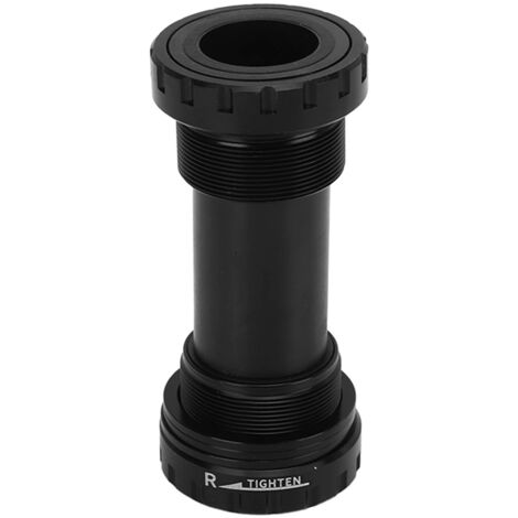 Movimento centrale filettato per mountain bike, realizzato in lega di alluminio nero