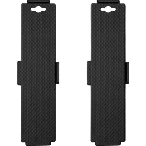 Moving Dollies with 4 Wheels 2 pcs Black Polypropylene 170 kg vidaXL