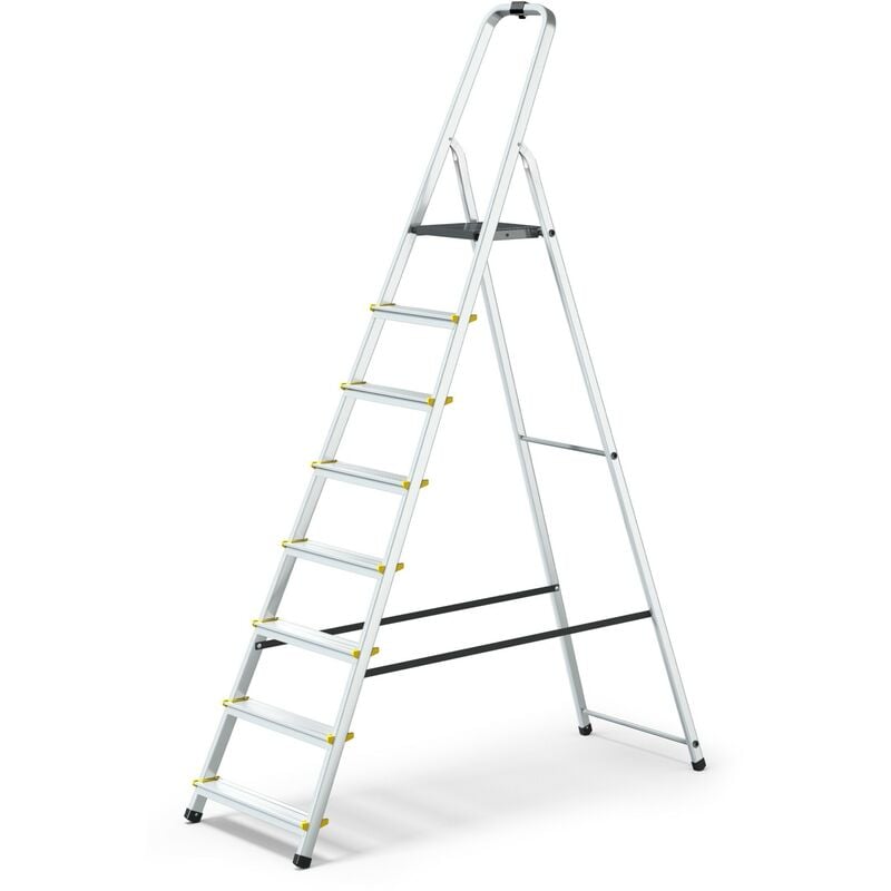 MOWA Escabeau professionnel en aluminium 8 marches