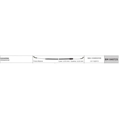 MOWOX câble frein moteur tondeuse PM5660SHW câble 1370mm gaine 1133mm