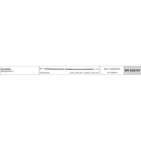 MOWOX câble pour tondeuse autotractée PM5160SHW-H câble 1470mm gaine 1215mm avec registre
