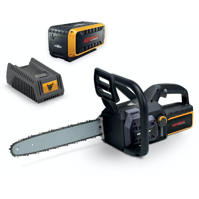 Ecs 3540 Li - Tronçonneuse à batterie lithium 40V, 2,5 Ah, guide de coupe Oregon de 35 cms - Mowox