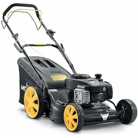 Mowox® PM 4645 SHW-B, selbstfahrender Benzinrasenmäher für Flächen bis ca. 1400 m², "Briggs&Straton" Motor, min. 1,8 kW/2900 rpm, 46 cm, 60l Grasfangsack, kugelgelagerte Räder