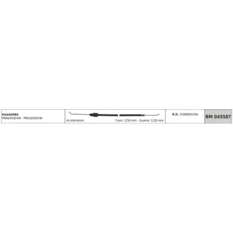 MOWOX tondeuse à gazon câble accélérateur PM4645SEHW PM5160SEHW câble 1216mm gaine 1120mm
