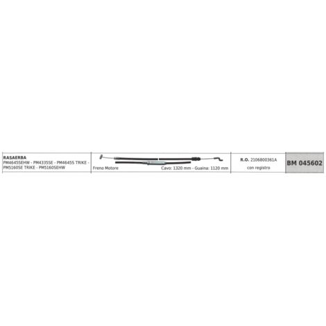 MOWOX tondeuse à gazon câble frein moteur PM4645SEHW PM4335SE câble 1320 mm gaine 1120 mm