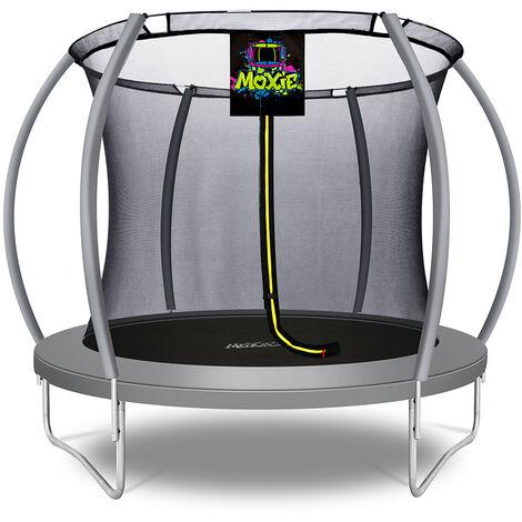 Filet de sécurité pour trampoline 244 cm avec 6 barres porte à glissière  double et boucles de protection intérieur/extérieur - Conforama