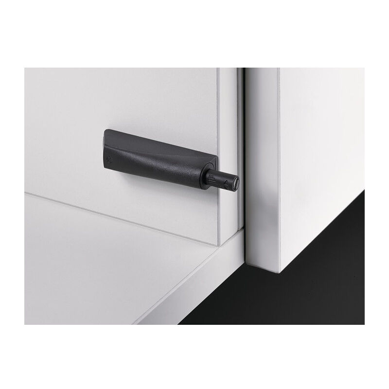 FP - Aimant Push to open anthracite course longue à visser hettich