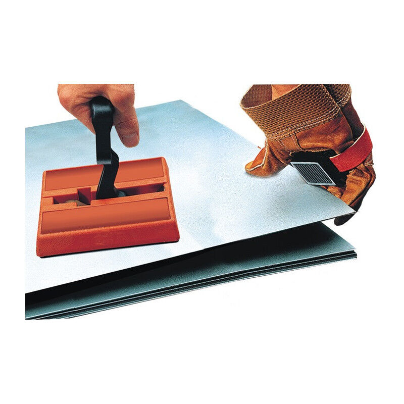 FP - Aimant permanent à main L160xW150xH25mm avec excentrique sur la poignée en d, total H.175mm 1,4 kN