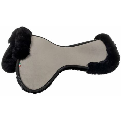 Tapis de selle compensateur en mousse à mémoire de forme ACavallo à contact étroit avec peau de mouton ACavallo