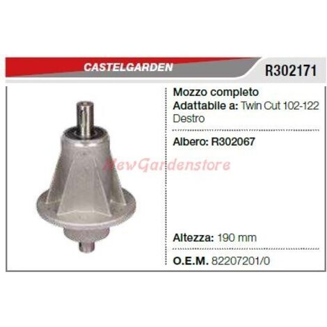 Moyeu de lame CASTELGARDEN tondeuse TWIN CUT