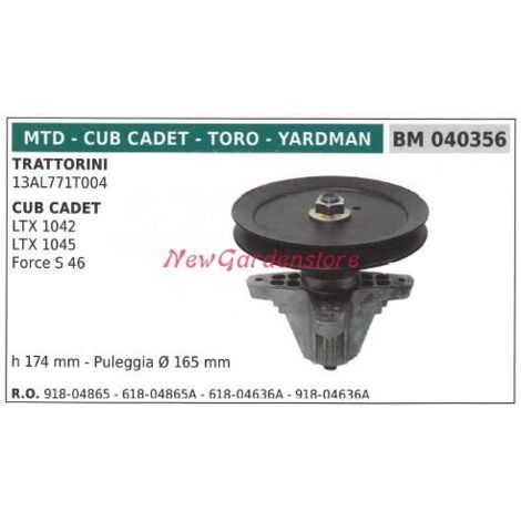 Moyeu de lame pour tracteur de pelouse tondeuse 13AL771T004 MTD 040356
