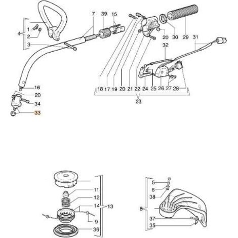 MOYEU DE PORTE-TÊTE COMPLET ORIGINAL EMAK 4198168R