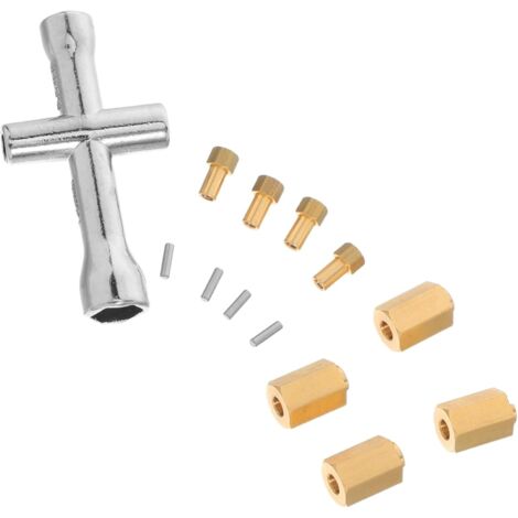 Moyeu Essieu de Roue Hexagonal avec Clé Croix Compatible Voiture Miniature pour Transmission Fluide -