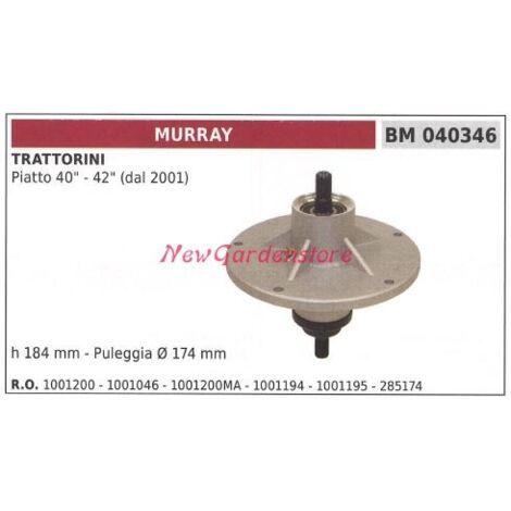 Moyeu pour porte lame de tracteur de pelouse tondeuse plate 40 42inch MURRAY 040346