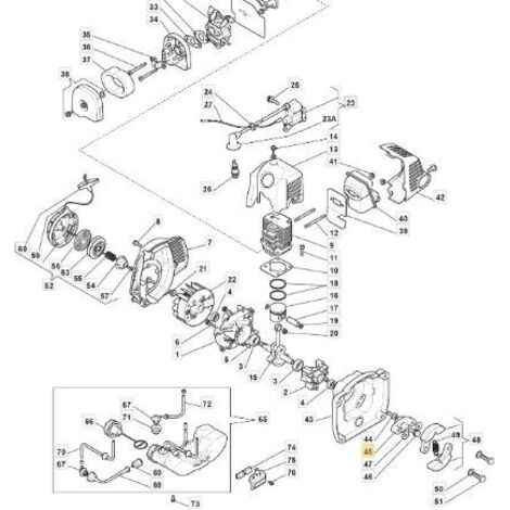 MOYEU TRANSPORTEUR DE MASSE FR67833A -RDC ORIGINAL STIGA - 123445264/0