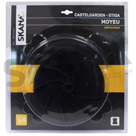 Moyeu Ventilateur Adaptable Pour Tondeuse électrique Castelgarden, Stiga. Alésage : 17 Mm Diamétre Extérieur : 175 Mm Profondeur