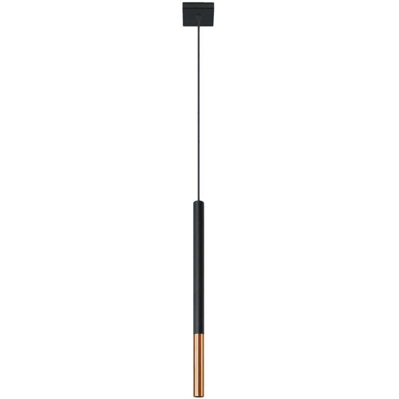Sollux Mozaica 1 black/copper suspension lamp