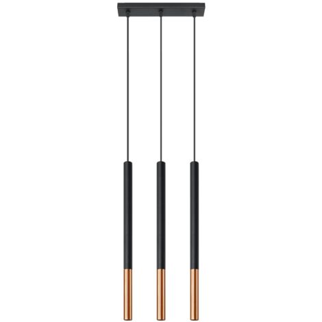 MOZAICA 3L black/copper pendant lamp