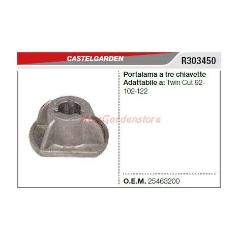 Mozzo portalama a 3 chiavette trattorino CASTELGARDEN TWINCUT 102 122 R303450