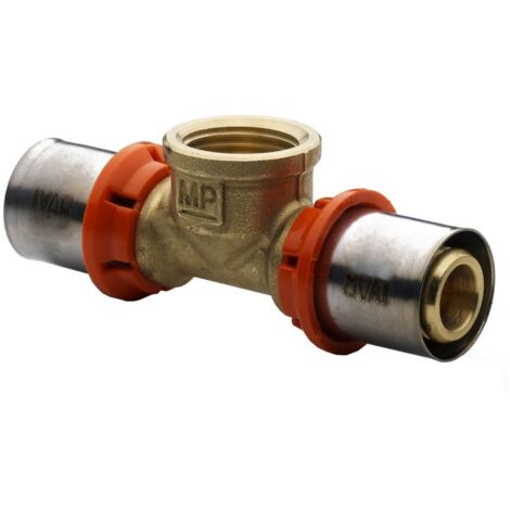 MP 5722 Tee femmina con derivazione 20/2 x 3/4" F x 20/2 512023MP - -  IVAR - -