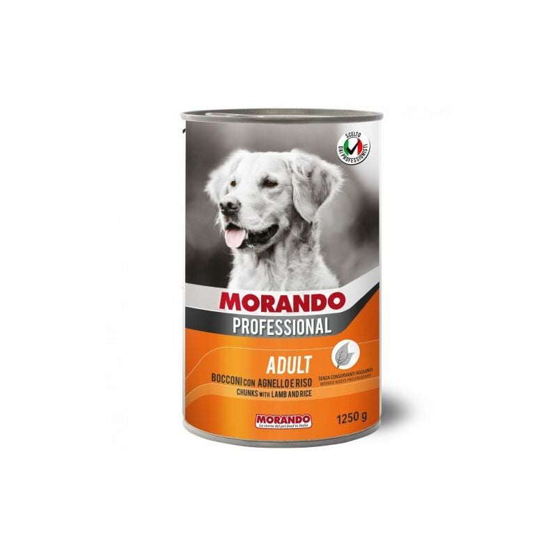 Cibo cane morando latt 1250 g agnello RIS0 12 pz