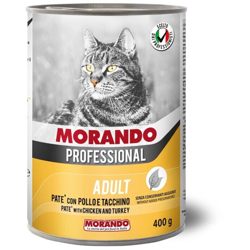 Cibo Gatto Morando Latt 400 G Pat Pollo Tacchin 24 Pz