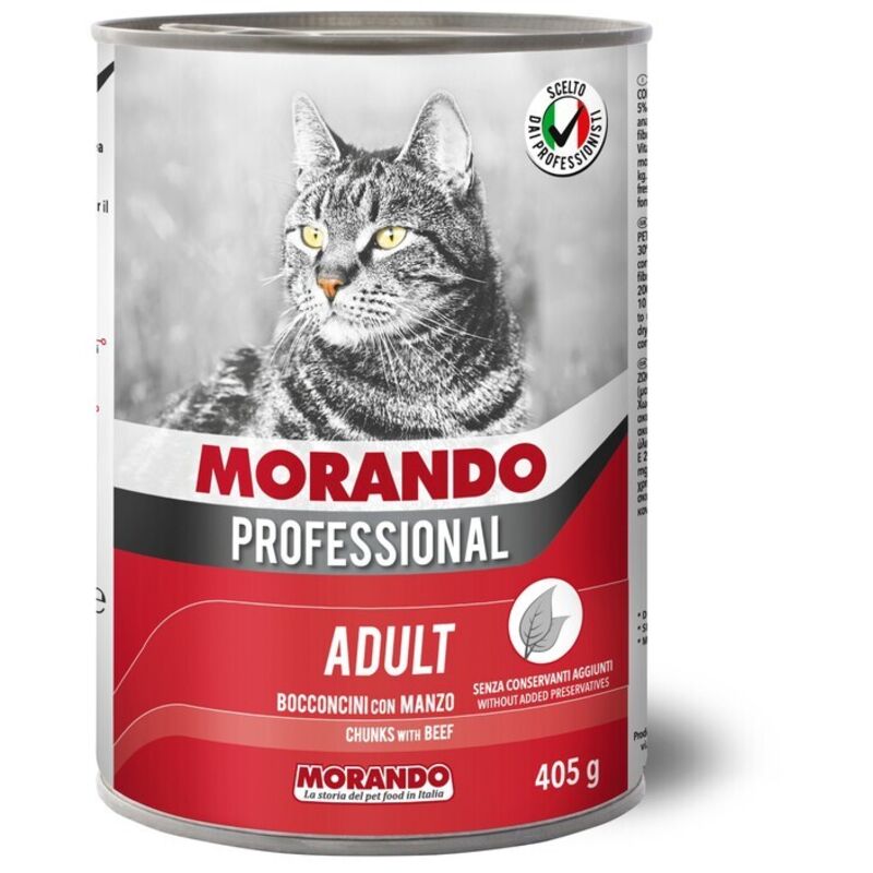 Cibo Gatto Morando Latt 405 G Bocconc Manzo 24 Pz