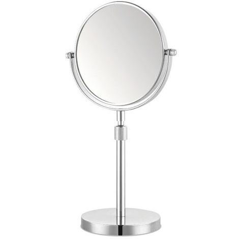 MP GLASS Miroir grossissant x 5 rond, H.15 x l.15 x P.0.5 cm, Réglable en hauteur
