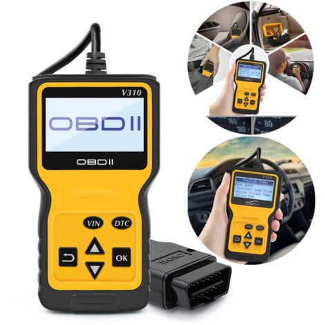 MP69033 OBD2 Scanner Universel Lecteur de Code d'erreur de Moteur, Outil de Diagnostic Can pour Tous Les protocoles OBD II Voitures Depuis 1996, jaune