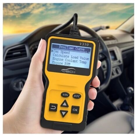MP69033 OBD2 Universal-Scanner, Motorfehlercode-Lesegerät, CAN-Diagnosegerät für alle OBD-II-Protokolle, Fahrzeuge ab Baujahr 1996, Gelb
